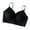 Black, variant on U Shaped Backless Push Up Bralette Adjustable Convertible Spaghetti Straps Thin Cotton Without Underwire Bra For Women