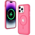 thumbnail image 6 of Magnetic Case for iPhone 15 Pro Phone Case Compatible with MagSafe Shockproof Protection Slim Translucent Matte Cover for iPhone 15 Pro 6.1" - Hot Pink, 6 of 12