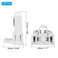 thumbnail image 2 of Unique Bargains T8 Fluorescent Light Holder, 24 Pack G13 Lamp Base LED Fluorescent Tube Light Socket, 37x28x24mm, 2 of 7