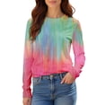 thumbnail image 5 of Endives Long Sleeve Shirts For Women Long Sleeve Crew Neck Shirts Basic Tee Soft Comfy Printed Tops Blouse Womens T Shirts, 5 of 7