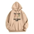 thumbnail image 4 of OJinShaWanO Sweat-Shirt Col Rond pour Femmes Chandail en Molleton de Noël Manches Longues Imprimé Lettre Décontracté Motif Mignon Imprimé de Noël Col Rond Chandail d'Automne 8374, 4 of 4