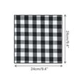 thumbnail image 2 of INSPIRE CHIC Men's Pocket Squares Checkered Handkerchiefs Buffalo Plaid for Wedding Party Black White One Size, 2 of 4