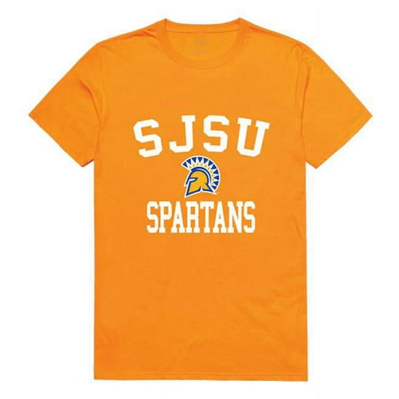W Republic 539-173-GD2-04 San Jose State University Men Arch T-Shirt, Gold - Extra Large