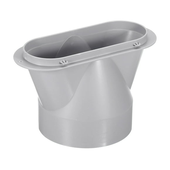 Escape Manguera Adaptador, 5.3 Pulgadas Diámetro Ventana Adaptador Tubo Conector Sellado Placa para Portátiles Móviles Aire Acondicionado, Gris
