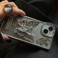 thumbnail image 4 of Butterfly Phone Case Compatible with iPhone 13/14, Luxury Glitter Cute 3D Hollow Clear Silver Electroplate Butterfly Phone Cover with Hold Stand, 4 of 10