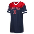 thumbnail image 2 of Girls Youth Outerstuff  Navy Boston Red Sox Big League Cheer V-Neck T-Shirt Dress, 2 of 3
