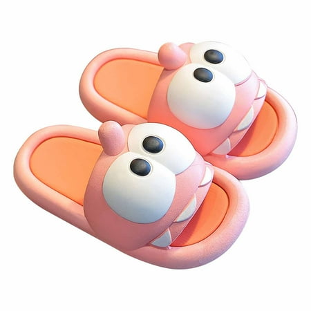 

Odeerbi Infant Toddler Boys Girls Slippers Soft Sole Slip Resistant Prewalker Children s Summer 3D Slippers Indoor Non Slip Shoes Pink