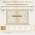 thumbnail image 5 of HEI! DEAR 1" Adjustable Gold Curtain Rod Heavy Duty with Solid Aluminum Finials,36-88", 5 of 10