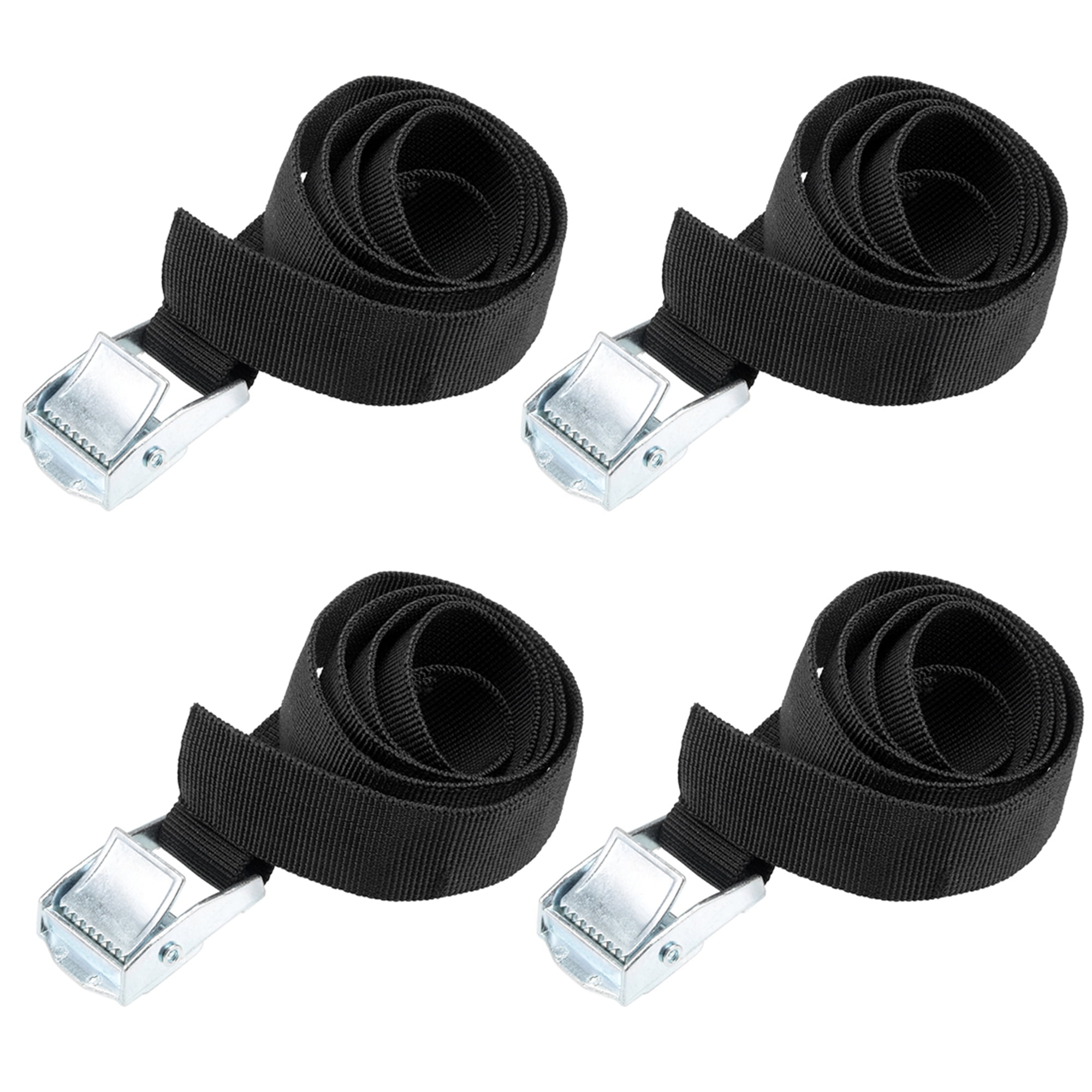 4Pk Cam Buckle Tie Down Strap S-Hook 2M X 25mm Automatic Locking Cam buckle 