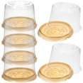 thumbnail image 3 of Miangastore 20Pcs Cake Box Clear Plastic Cake Carrier Single Cake Container for Home Party Bakery Shop, 3 of 9