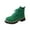 Green, variant on Women's Moto Boots Cowgirl Boots Lace Up Ankle Moto Boots Waterproof Shoes Wide Width Available Women’s Work Boot Suitable Match Dresses Jeans Fashion Boots