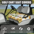 thumbnail image 3 of Whosucclay Frog Sunflower Butterfly Golf Cart Seat Cover, Anti-Slip with 4 Pockets Towel Blanket for More 2 Person Seats Breathable Towel Seat Cover, 52.36"x 32.28", 3 of 7