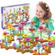 thumbnail image 3 of Máquina de juego de bloques de construcción de flores para niños, juguetes educativos para hacer flores DIY, regalo para niños y niñas de 3 a 7 años, 3 of 4