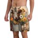 thumbnail image 2 of Fotbe Bucket Flower Cow Trajes de Baño Estampados para Hombre, Shorts de Verano de Secado Rápido, Ropa de Playa, Bañadores-Large, 2 of 6