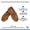 thumbnail image 5 of Isotoner  Essential Microsuede Boater Moccasin Slippers (Men), 5 of 5