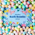 thumbnail image 1 of Bombas de baño RelaxRose, paquete de 54 unidades, hechas a mano, 11 colores y 9 aromas, 1 of 7