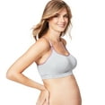 thumbnail image 2 of Cake Maternity Cotton Candy Wirefree Nursing Bra for Breastfeeding, Seamless Maternity Sleep Bra, Heather Grey, X-Large, 2 of 6