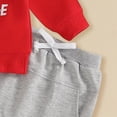 thumbnail image 6 of mgoYE Baby Boy Clothes 6-9 Months Baby Boy Fall Clothes Set Long Sleeve Letter Print Sweatshirt Pants Toddler Infant Outfits 6 12 18 24 Months 2T(Grey,0-6 Months), 6 of 6