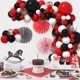 thumbnail image 5 of Kit de arco de globos Janinus rojo y negro con globos de 18 pulgadas, 12 pulgadas y 5 pulgadas, 5 of 6