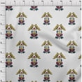 thumbnail image 3 of oneOone Viscose Jersey Fabric Leaves|Bird & Floral Block Printed Craft Fabric BTY 60 Inch Wide, 3 of 5