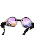 thumbnail image 3 of LELINTA Kaleidoscope Steampunk Glasses Goggles with Rainbow Crystal Glass Lens Halloween Cosplay, 3 of 4
