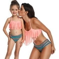 thumbnail image 3 of Girls Swimsuit High Waisted Two Pieces Bikini Set Swimwear Bathing Suits, 3 of 7