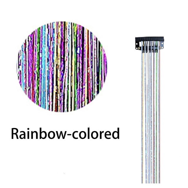 Extensions de Cheveux à Clip Mode pour Femmes 20 Pouces Paillettes Accessoires de Cheveux pour Femmes Filles Enfants