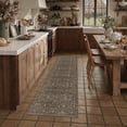 thumbnail image 3 of PureCozy 2'x6' Runner Rugs for Hallway Entrance Bedroom Entryway Kitchen Non Slip Oriental Washable Traditional Vintage Brown Runner Rugs, Red Brown, 3 of 7