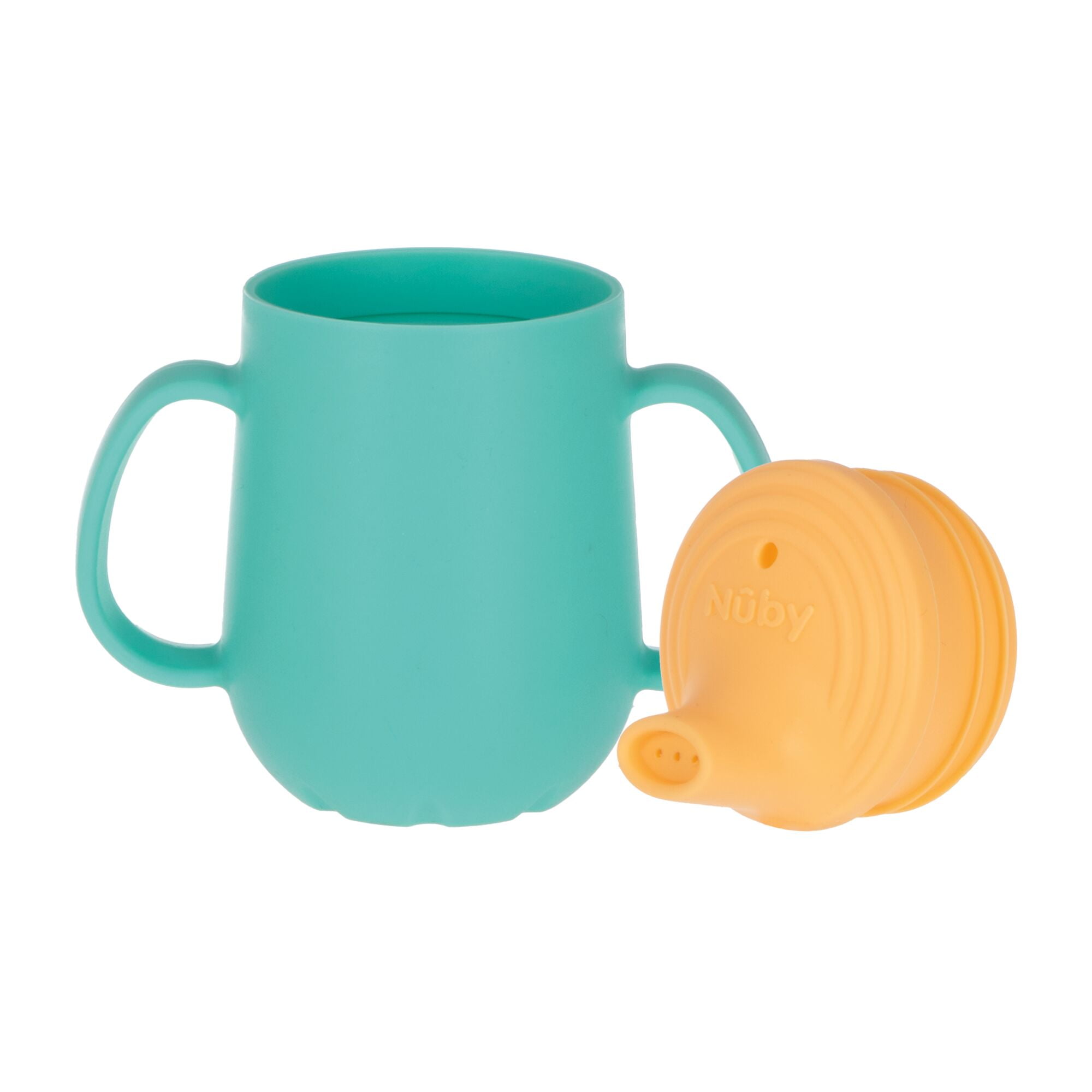 Nuby 2-Stage Silicone Training Cup with Handles and Spout for