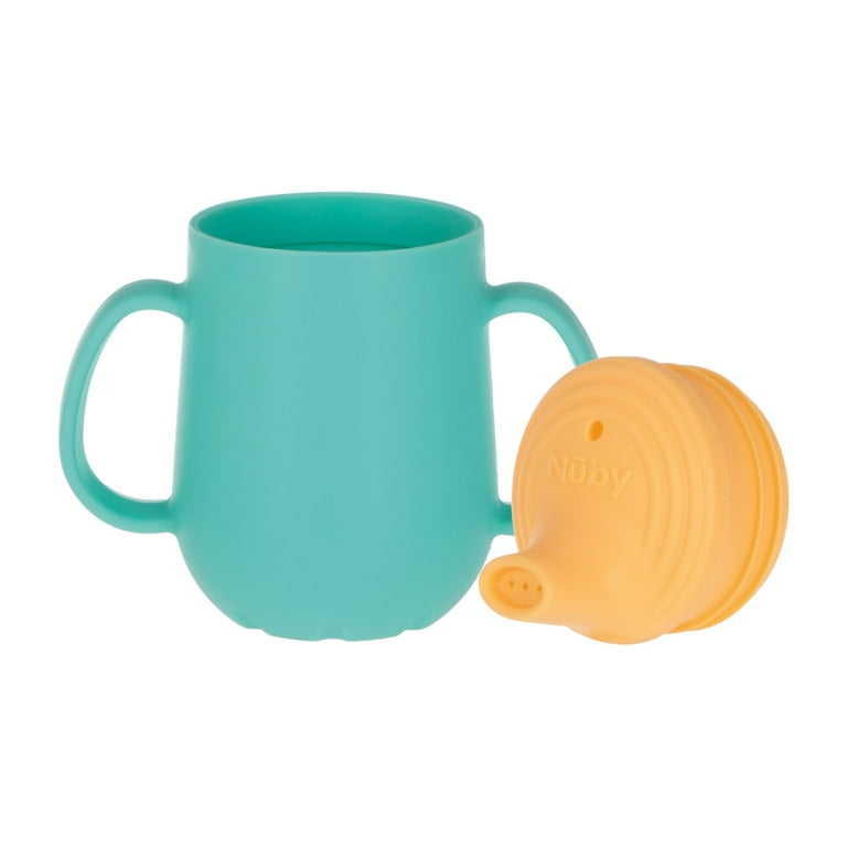 Nuby 2-Stage Silicone Training Cup with Handles and Spout for