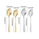 thumbnail image 3 of Matsuzay Juego de cucharas para servir de acero inoxidable, Idea de regalo para cualquier ocasión, almacenamiento versátil y práctico, seguro Cocina y Comedor Plata, 3 of 6