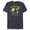 Navy Heather, variant on Disney The Nightmare Before Christmas Sun Sand Scares Beach - Short Sleeve Blended T-Shirt for Adults - Customized-Dark Heather
