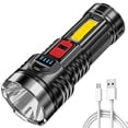 thumbnail image 1 of Linterna COB IPX4, reflector impermeable, 500 LM, iluminación exterior (roja), 1 of 6