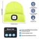 thumbnail image 3 of Gorro unisex con Bluetooth y luz LED, gorro de punto musical inalámbrico con auriculares estéreo para correr, senderismo y trotar (azul), 3 of 5