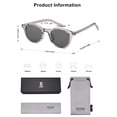 thumbnail image 5 of Gafas de Sol SOJOS Retro Cuadradas SJ2316 UV400 Cristal Gris, 5 of 5
