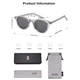 thumbnail image 5 of Gafas de Sol SOJOS Retro Cuadradas SJ2316 UV400 Cristal Gris, 5 of 5