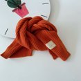 thumbnail image 5 of Kids Scarf Soft Warm Knit Neck Warmer Winter Classic Scarf For Boys Girls Wraps Soft Windproof Neck-Yellow, 5 of 5