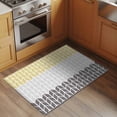 thumbnail image 3 of Area Rug 2x3ft Herringbone Pattern Carpets Indoor Floor Area Mat Doormat Entrance Mat Rugs for Entry Living Room Dining Room Kitchen Bedroom, Vintage Yellow Ombre Grey Sofa Throw Carpet, 3 of 9
