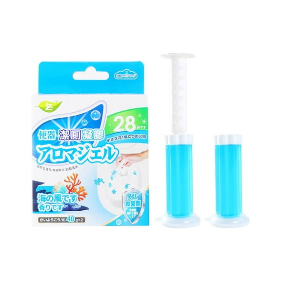 RAGUPEL Toilet Gel,Toilet Stain Removal Cleaning Air-Freshener,Toilet Bowl Cleaners,1 Pack/24 Toilet Gel,Toilet Bowl Gel Stamps Includes Dispenser and 2 Tube Gel