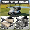 thumbnail image 4 of Yuyamidu Green Camo Golf Cart Seat Backrest Cover Camouflage Golf Cart Seat Bottom Cushion Fashion Golf Cart Seat Seat Protection for Club Car More 2-Seat Carts, 4 of 7