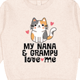 thumbnail image 3 of Inktastic Nana and Grampy Love Me Cat Toddler Sweatshirt, 3 of 4
