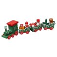 thumbnail image 2 of AMERTEER  Christmas Wooden Four-section Small Train Christmas Tree Decoration Toy Gift, 2 of 7