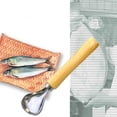 thumbnail image 1 of Binmer Factory Direct New Wooden Handle Planer Manual Kitchen Tool Fish Killing Knife Fishs Scale Brush, 1 of 5