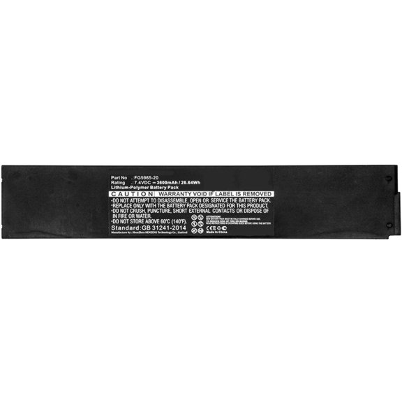 Batteries N Accessories BNA-WB-P8454 Equipment Battery - Li-Pol, 7.4V, 3600mAh, Ultra High Capacity Battery - Replacement for AMX FG5965-20 Battery
