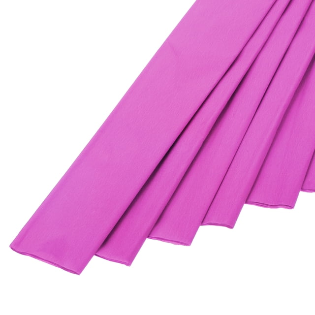 Uxcell 20Pcs Crepe Paper Roll Crepe Paper Decoration 3.1ft Long 2 Inch Wide for Wedding Ceremony, Rose Red