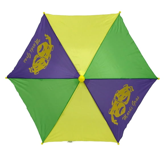 Purple, Green and Gold Umbrella 14.5" (Each)