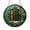 Stained Glass 5.9 Inch, variant on Clover Glass Suncatcher Panel, Book Lover Window Hanging Art, Stained Glass Style Green Floral Ornament, Reading Corner Decor Accent Gift