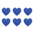 thumbnail image 1 of Uxcell 6 Pcs Parches de Hierro en Forma de Corazón de 3.5cm Parches para Coser para Manualidades de DIY Reparación de Ropa Zapatos Decoración de Bolsas Gorras, Azul, 1 of 7