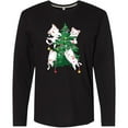 thumbnail image 3 of Inktastic Kawaii Cats Christmas Tree Long Sleeve T-Shirt, 3 of 5