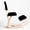 Black with back, variant on Sleekform Austin Kneeling Chair - Home Office Ergonomic Computer Desk Stool For Active Sitting